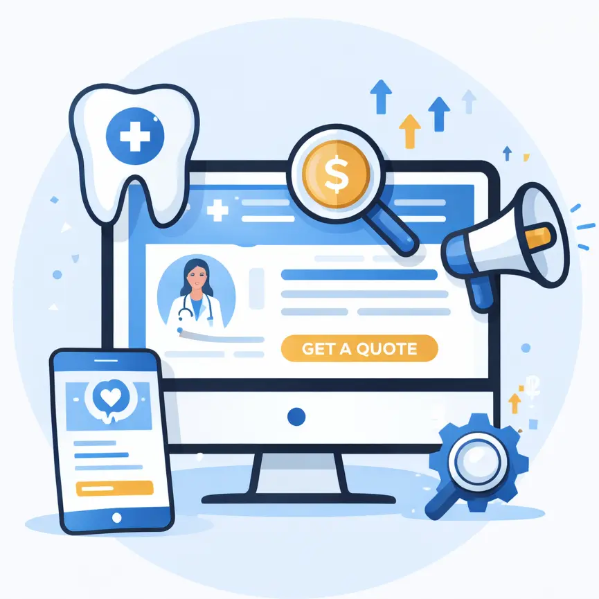 Dental clinic website design and digital marketing solutions for patient lead generation